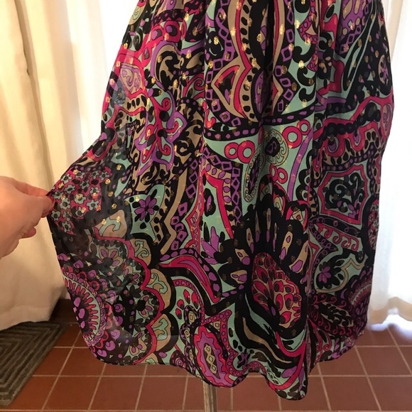 Tibi Silk Slip Dress Psychedelic Print Size 8 Cocktail Party - Picture 5 of 9